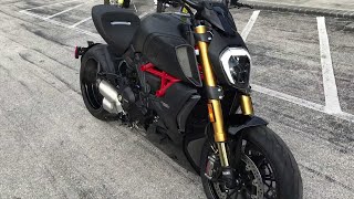 Ducati Diavel 1260 S Black Exaust Sound Walkaround [upl. by Aynekal]