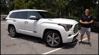 Is the 2023 Toyota Sequoia Capstone a BETTER luxury SUV than a GMC Yukon Denali [upl. by Ijneb]