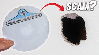 This Drywall Sticker Changed Drywall Hole Repair Forever How To For DIYers [upl. by Nochur633]