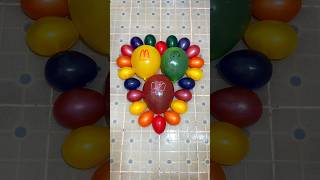 Creating Beautiful Heart From 3Big Balloons and 20 Mini Rainbow Balloons Pop Reverse ASMR Satisfying [upl. by Vinia832]