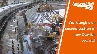 Work begins on second section of new Dawlish sea wall [upl. by Ruhnke107]