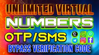 1000 Get Free UNLIMITED Phone Number For OTP Verification Codes  Virtual Numbers  OTPSMS Bypass [upl. by Shanney]