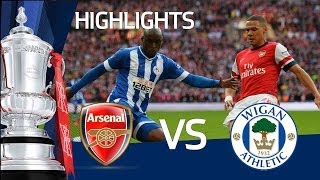 ARSENAL VS WIGAN ATHLETIC 11 ARSENAL WIN ON PENALTIES Goals and highlights FA Cup Semi Final [upl. by Donaghue201]