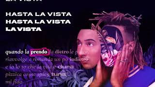 Ghali  Hasta la Vista feat Anna Lyrics Video [upl. by Shermie409]