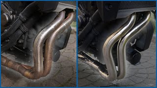 How To POLISH your Motorcycle Exhaust Pipes [upl. by Aiuhsoj]