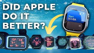 Diving with the Apple Watch Ultra Review of the Oceanic Dive computer app [upl. by Pinkerton109]