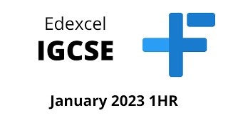 IGCSE Maths Edexcel January 2023 1HR [upl. by Matthew]