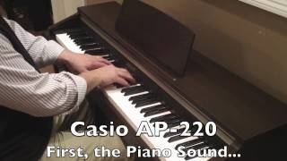 Casio AP220 Demo of 3 Tones  Piano Vibraphone Epiano [upl. by Riley]