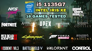 i5 1135G7 Intel Iris Xe Graphics G7 80EUs Gaming Test  2021 [upl. by Nnylaf676]