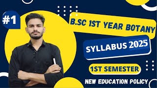 BSc 1st Year Botany Syllabus 202425  bsc 1st year botany  botany syllabus bsc 1st year  bsc [upl. by Millian]