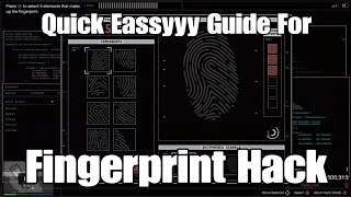 Gta Online Diamond Casino Heist Eassyyy Fingerprint Hacking Guide [upl. by Neffets573]