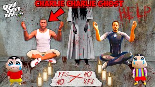 Franklin Plays Charlie Charlie Ghost Game Challenge At Night  GTA 5 Mods [upl. by Ocihc]