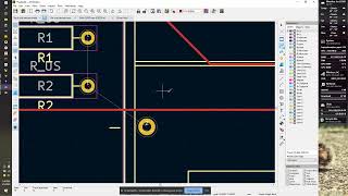 KiCad Basics 3  Laying out the PCB Routing Tracks and Creating Edge Cuts [upl. by Eirrem]