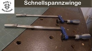 EinhandzwingeSchnellspannzwinge für Werkbank selber machen  diy [upl. by Nelubez191]