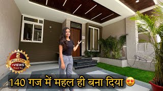 140 Gaj Most Beautiful Three Floor Luxury 41 Bhk Villa interior Tour  Property in Vaishali Jaipur [upl. by Koerlin]