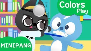 Learn colors with Miniforce  Colors Play  Teeth decay  Hospital Play  MiniPang TV Colors Play [upl. by Comptom]