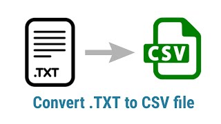 How to convert txt file to csv or excel file [upl. by Kester]