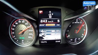 2015 MercedesAMG C63 S 510hp  0258 kmh acceleration 1080p [upl. by Ramsay]