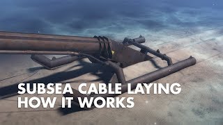 Subsea cable laying  How it works [upl. by Ainola]