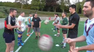 Entrainement rugby technique de passe [upl. by Margreta778]