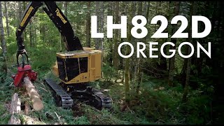 Tigercat LH822D Harvester in Oregon [upl. by Gant185]