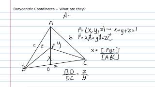 Barycentrics Part 1 What are Barycentric Coordinates [upl. by Grimaud399]