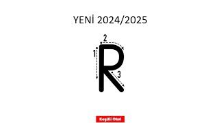 20242025 ➡Küçük ve Büyük R Harfinin Yazılışı➡ R Harfi Nasıl Yazılır [upl. by Anitsahs941]