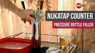 BOTTLING HOMEBREW with the NUKATAP COUNTER PRESSURE BOTTLE FILLER  MoreBeer [upl. by Merrily]