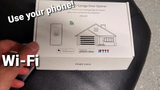 Meross SMART GARAGE DOOR opener INSTALL DIY [upl. by Niu]