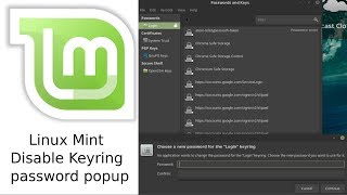 linux mint disable login keyring [upl. by Alyahsal]