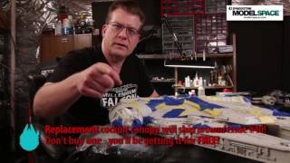 Painting the De Agostini Millennium Falcon Scale Model with Steve Dymszo  Part 2 [upl. by Leonteen]