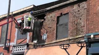 Building Collapse Stamford Street Ashton under Lyne [upl. by Dnomayd]