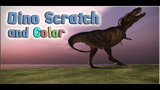 Dino Scratch and Color for Kids App Gameplay Video [upl. by Naltiak]