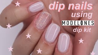 DIP nails using MODELONES dip kit [upl. by Cheryl994]