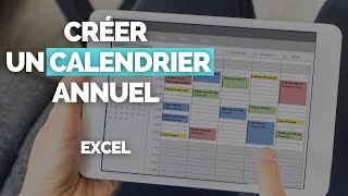 Comment Créer un Calendrier Annuel Complet dans Excel en 1 Minute  🗓️ TUTORIEL [upl. by Oidiple]