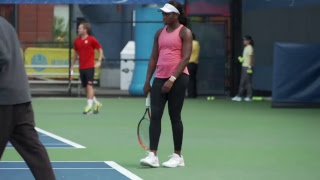 LIVE US Open Tennis 2017 Sloane Stephens Practice [upl. by Kristy557]