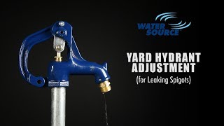 How To Adjust Leaking Water Source Frost Proof Yard Hydrant [upl. by Otina]