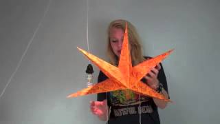 Light Up Like a Shining Star How to Assemble a Paper Star Lantern [upl. by Rento]