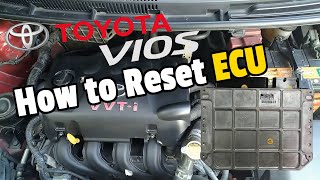 TOYOTA VIOS How To Reset ECU  TOYOTA IDLE RELEARN [upl. by Catto674]