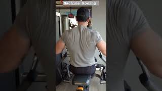 Machine Rowing pullday back gym asthetic bodybuilding motivation [upl. by Musser256]