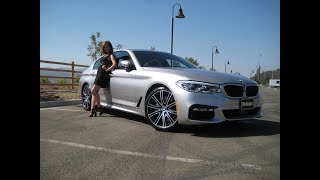 2018 BMW 540i with M Sport Package  20quot M Wheels  Rhodonite Silver  BMW Review [upl. by Magdala389]