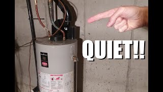 Quieting a noisy direct vent water heater quickly and cheaply [upl. by Ramedlav133]