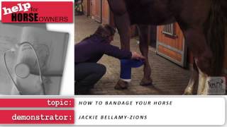 How to wrap your Horses Leg [upl. by Sternick]