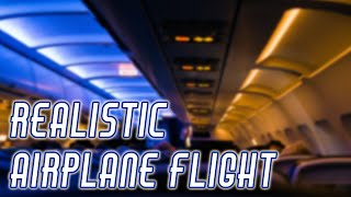 Airplane Flight Ambience ✈  ASMR  Realistic Cabin White Noise Flight Attendant Passengers [upl. by Folly]