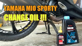 MOTORCYCLE CHANGE OIL  Yamaha Mio Sporty [upl. by Nies370]