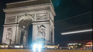 Arc de Triomphe Paris 4k Time Lapse [upl. by Vokaay]