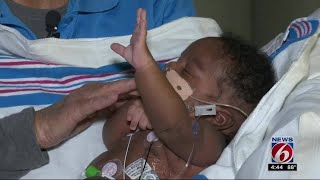 Woman cuddles babies born addicted to drugs [upl. by Epilihp]