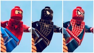 All SPIDERMAN RAIMI Suits in LEGO Marvel Super Heroes Cutscene [upl. by Eimoan]