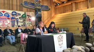 The Heiltsuk Nation and member Maxwell Johnson hold a press conference  APTN News [upl. by Blumenthal]