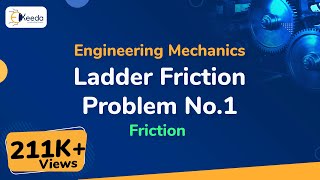 Ladder Friction Problem No1  Friction  Engineering Mechanics [upl. by Heeley]